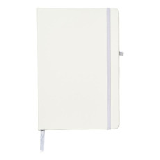 Blocco note con copertina soft touch - colore Bianco
