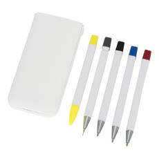 Set penne a sfera colorate - colore Bianco