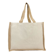 Shopper in juta e canvas 340gr - colore Naturale