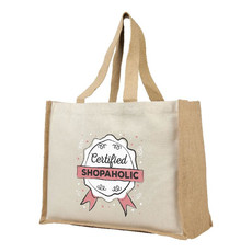 Shopper in juta e canvas 340gr - colore Naturale