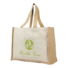 Shopper in juta e canvas 340gr - colore Naturale