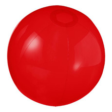 Pallone da spiaggia trasparente Ryo - colore Rosso Trasparente