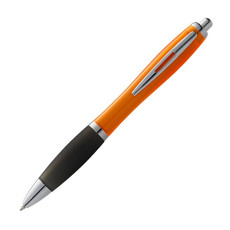 Penna a sfera Clap - colore Arancio/Nero