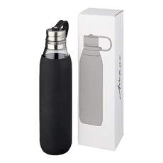 Borraccia in vetro 650ml Dolly - colore Nero