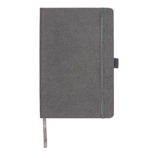 Blocco note A5 in pelle scamosciata - colore Grigio