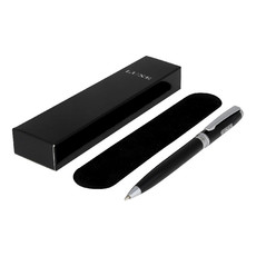 Penna a sfera in sacchetto vellutato - colore Nero