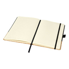 Blocco note A5 in Tpu e sughero - colore Nero