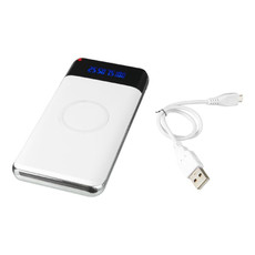 Power bank wireless 10.000 mAh e LED - colore Bianco