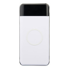 Power bank wireless 10.000 mAh e LED - colore Bianco