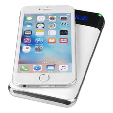 Power bank wireless 10.000 mAh e LED - colore Bianco