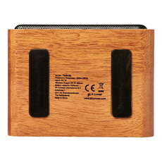 Altoparlante e base di ricarica in legno di mogano - colore Legno