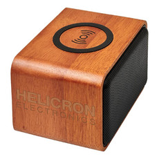 Altoparlante e base di ricarica in legno di mogano - colore Legno