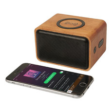 Altoparlante e base di ricarica in legno di mogano - colore Legno
