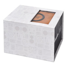 Altoparlante e base di ricarica in legno di mogano - colore Legno