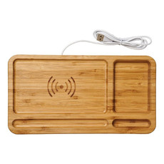 Organizer da scrivania in bamboo - colore Legno