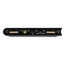 Power bank in alluminio Universe - colore Nero