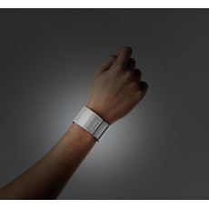 Fascia riflettente da braccio colore argento