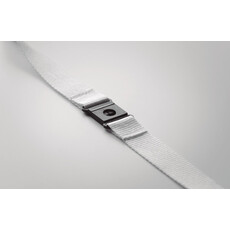 Lanyard in RPET colore bianco