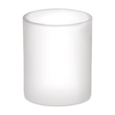 Tazza in vetro opaco ml colore bianco trasparente