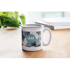 Tazza vintage in ceramica colore nero