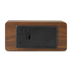 Sveglia con carica wireless colore legno