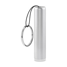 Torcia a LED in con logo luminoso colore argento