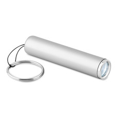 Torcia a LED in con logo luminoso colore argento
