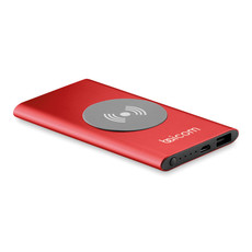 Power Bank wireless 4000mAh colore rosso