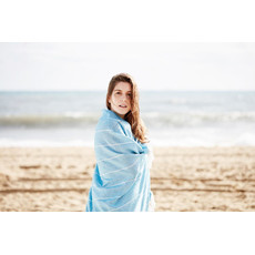 Asciugamano da spiaggia rotondo colore turchese