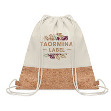 Sacca in cotone e sughero colore beige