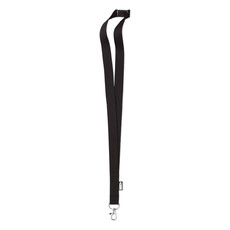 Lanyard in RPET colore nero MO6100-03