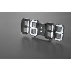 Orologio sveglia a LED con adattatore colore bianco MO9509-06