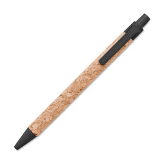 Penna a sfera eco in sughero e paglia colore nero MO9480-03