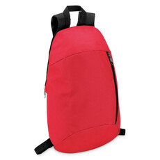 Zaino con tasca frontale colore rosso