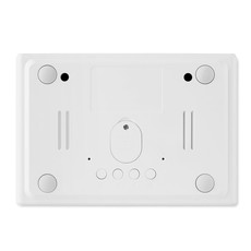 Orologio da tavolo con ricarica wireless colore bianco