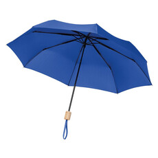 Ombrello pieghevole 21 pollici in tessuto riciclato colore blu royal