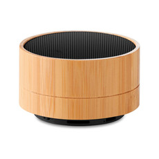 Speaker bluetooth in bamboo colore nero