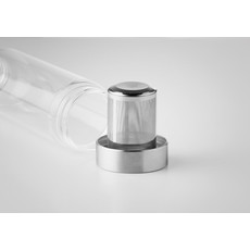 Bottiglia in vetro con infusore colore nero