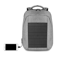 Zaino con pannello solare colore nero