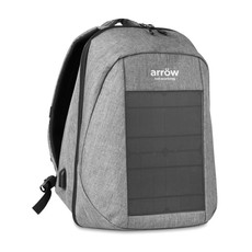 Zaino con pannello solare colore nero