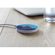 Caricatore wireless rotondo colore bianco