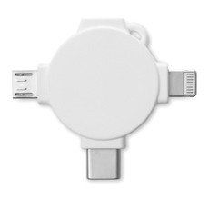 Cavo adattatore 3 in 1 colore bianco