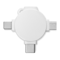 Cavo adattatore 3 in 1 colore bianco