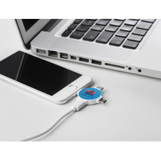 Cavo adattatore 3 in 1 colore bianco