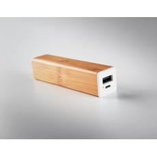 Power bank classico in bamboo colore legno