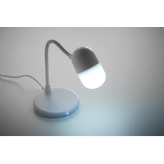 Lampada da scrivania con caricatore wireless colore bianco