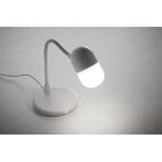 Lampada da scrivania con caricatore wireless colore bianco