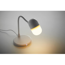 Lampada da scrivania con caricatore wireless colore bianco