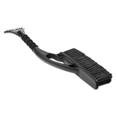 Spazzola spazzaneve con raschiaghiaccio colore nero