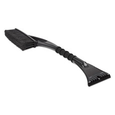 Spazzola spazzaneve con raschiaghiaccio colore nero